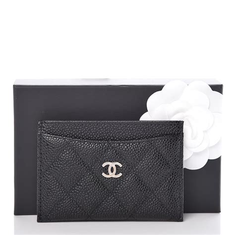 chanel slg uk|Chanel black caviar card holder.